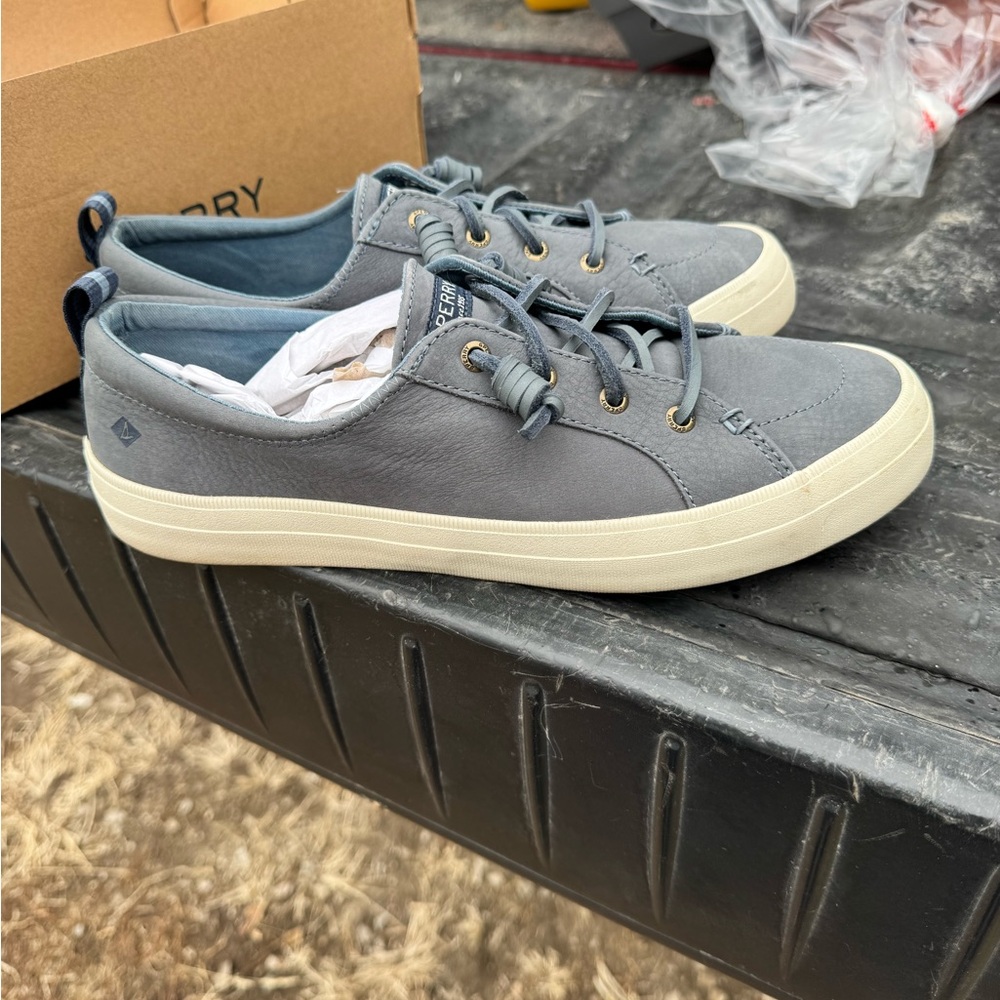 Sperry Women's Gray Boat Shoes - Picture 3 of 6